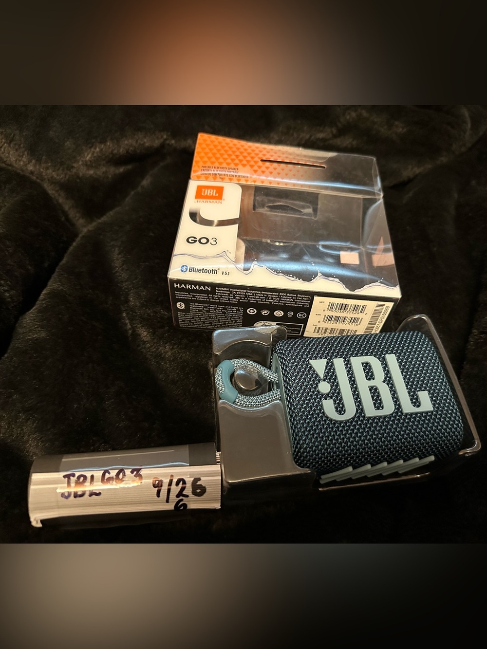 NEW (OPEN BOX) JBL GO3 Portable Bluetooth Speaker BLUE